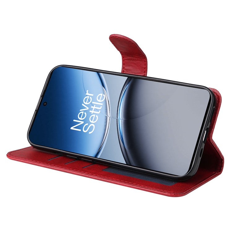 For OnePlus Nord 4 Case Wallet PU Leather Folio Flip Phone Cover - Red