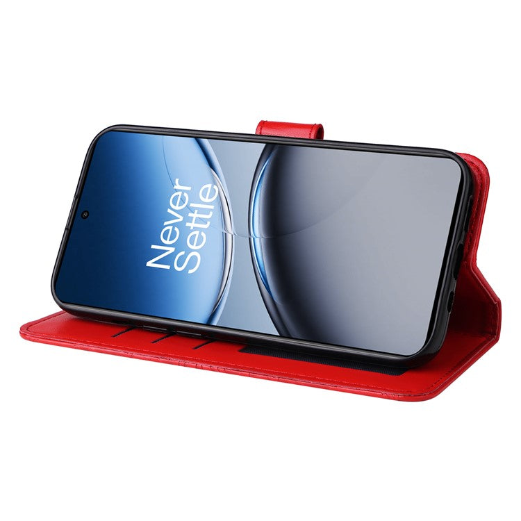 For OnePlus Nord 4 Case Sunflower Imprint Leather Wallet Phone Cover - Red