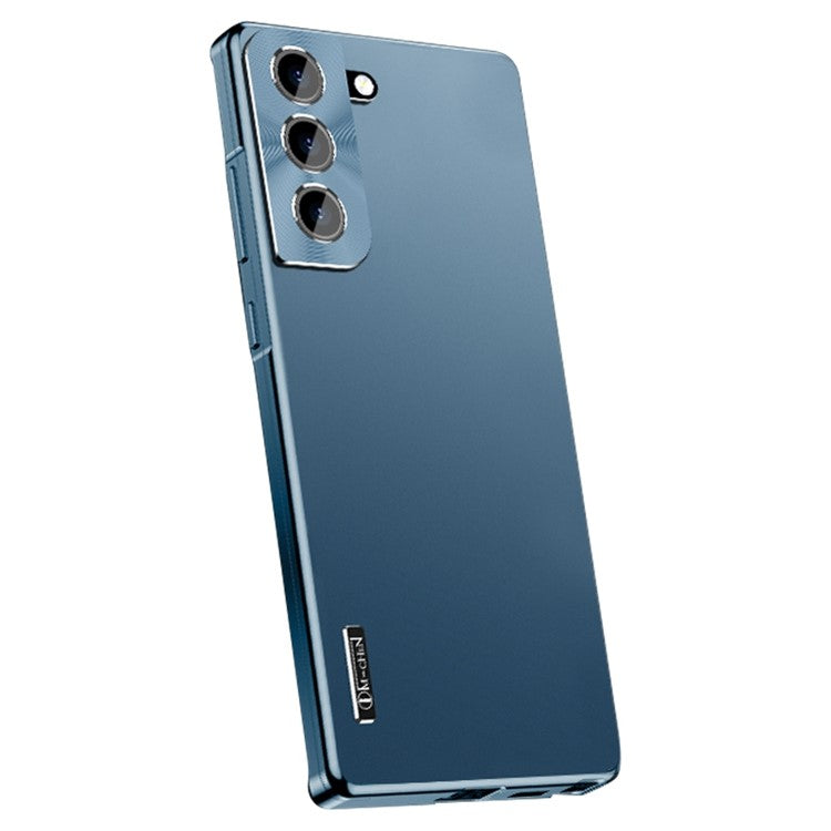 IM-CHEN Shockproof Case for Samsung Galaxy S21+ 5G Anti-Drop Slim Phone Case Hard PC Metal Frame Matte Phone Cover with Magnetic / Buckle Lock - Blue