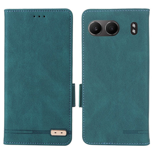 For OnePlus Nord 4 Case Leather Wallet Flip Phone Cover with Hardware Decor - Blue