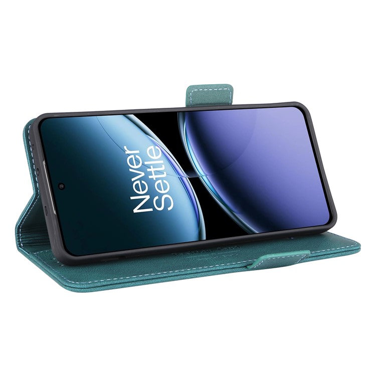 For OnePlus Nord 4 Case Leather Wallet Flip Phone Cover with Hardware Decor - Blue