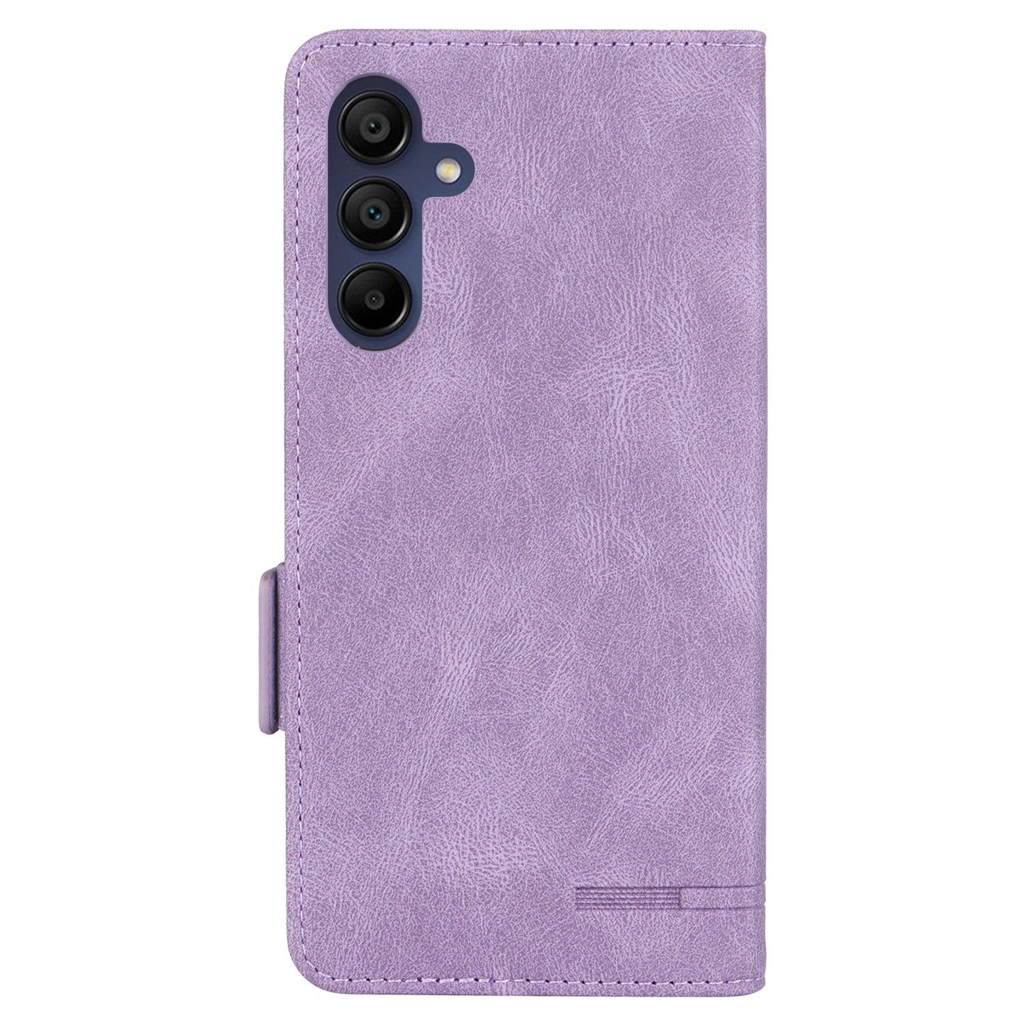 For Samsung Galaxy A16 5G / A16 4G Case Leather Wallet Flip Phone Cover with Hardware Decor - Purple
