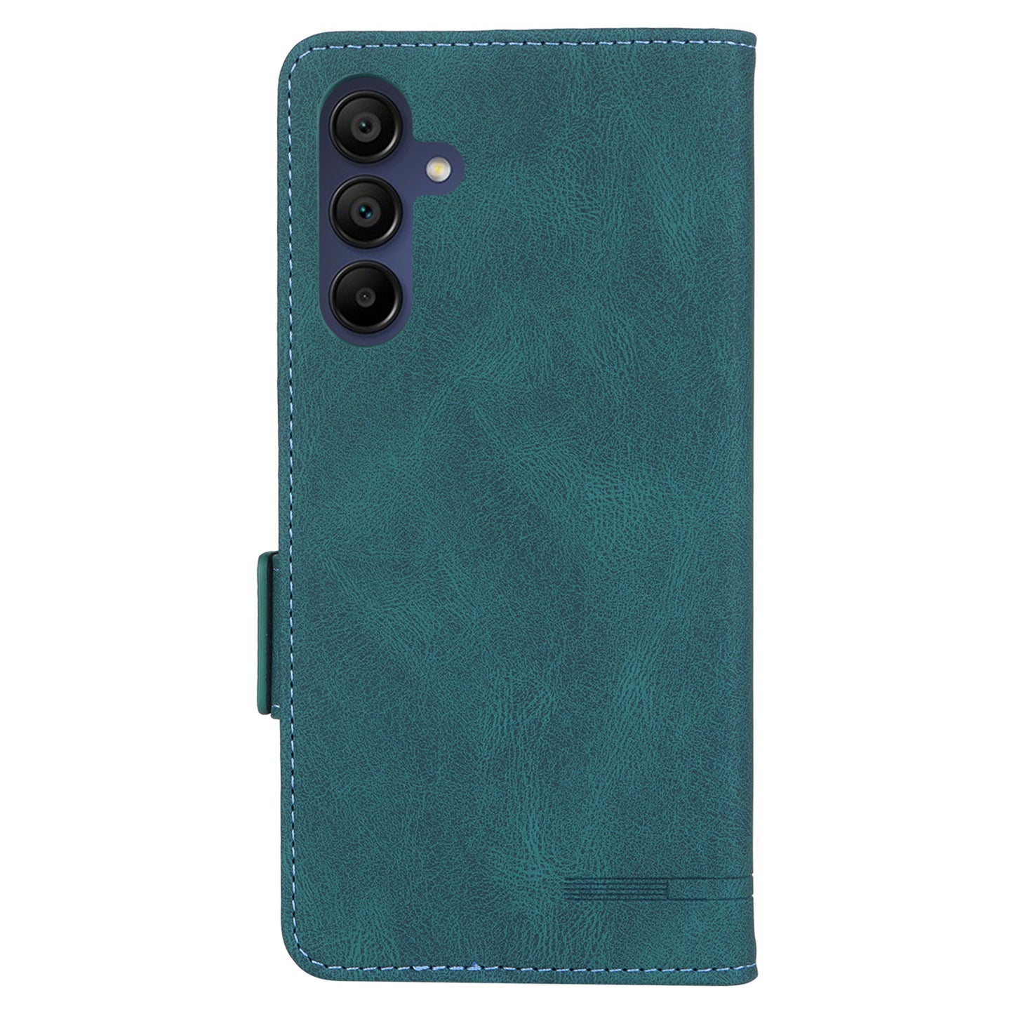 For Samsung Galaxy A16 5G / A16 4G Case Leather Wallet Flip Phone Cover with Hardware Decor - Blue