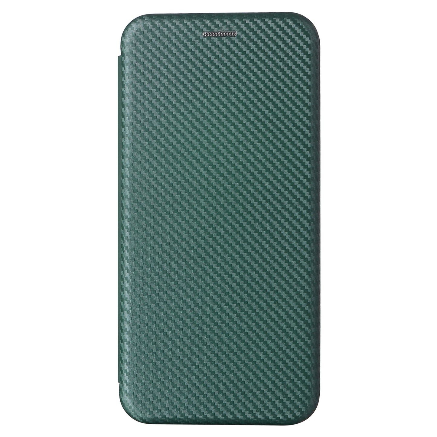 For Samsung Galaxy A16 5G / A16 4G Case Carbon Fiber Texture Drop-Proof PU Leather Phone Cover - Green