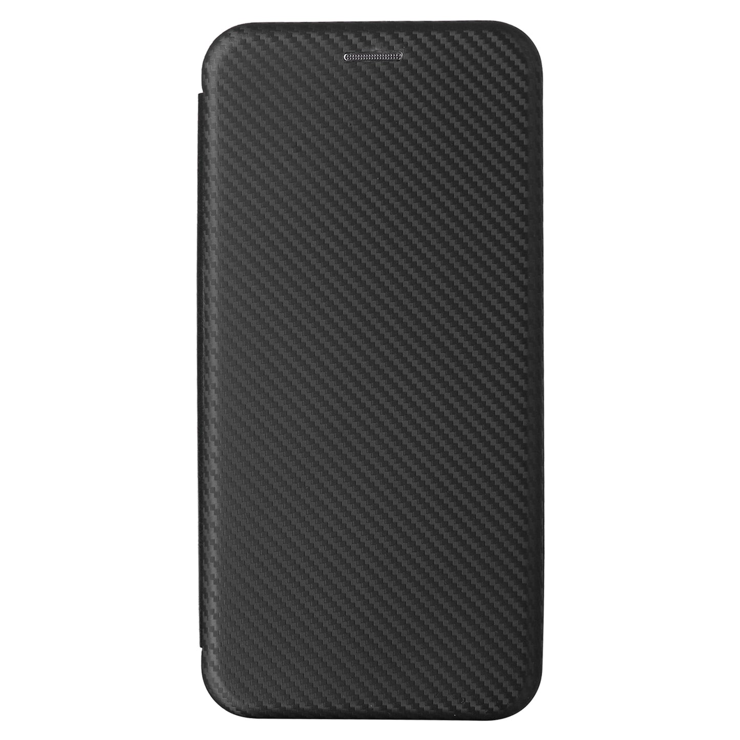 For Samsung Galaxy A16 5G / A16 4G Case Carbon Fiber Texture Drop-Proof PU Leather Phone Cover - Black
