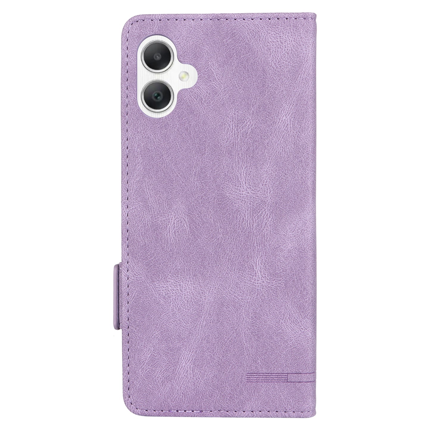 For Samsung Galaxy A06 Case Leather Wallet Flip Phone Cover with Hardware Decor - Purple