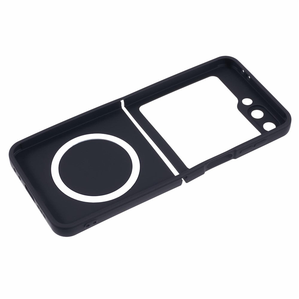 For Samsung Galaxy Z Flip7 FE 5G / Z Flip6 5G Case Compatible with MagSafe Shockproof TPU Phone Cover - Black