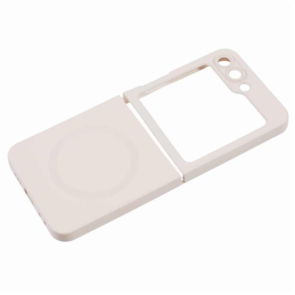 For Samsung Galaxy Z Flip7 FE 5G / Z Flip6 5G Case Compatible with MagSafe Shockproof TPU Phone Cover - White