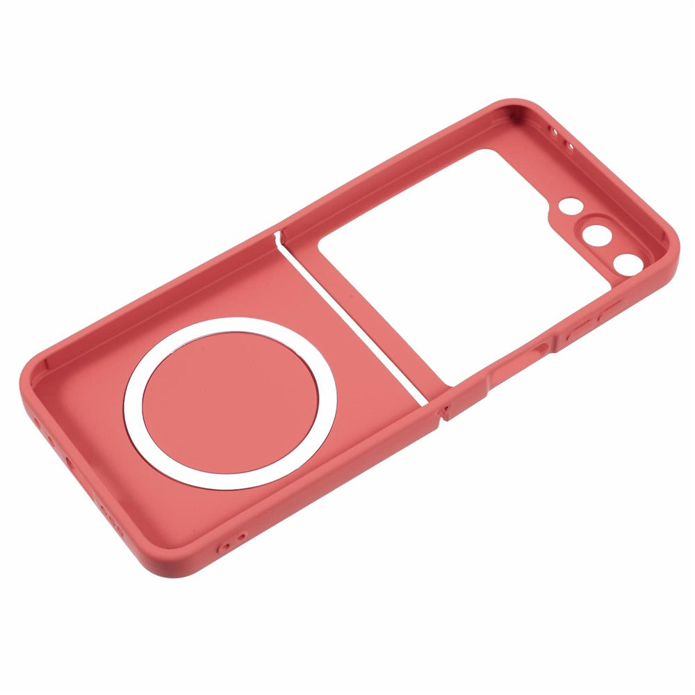 For Samsung Galaxy Z Flip7 FE 5G / Z Flip6 5G Case Compatible with MagSafe Shockproof TPU Phone Cover - Red