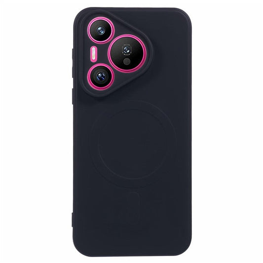 For Huawei Pura 70 Case Shockproof TPU Phone Cover Compatible with MagSafe - Black