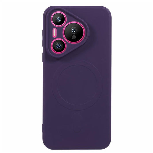 For Huawei Pura 70 Case Shockproof TPU Phone Cover Compatible with MagSafe - Dark Purple