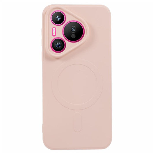 For Huawei Pura 70 Case Shockproof TPU Phone Cover Compatible with MagSafe - Pink