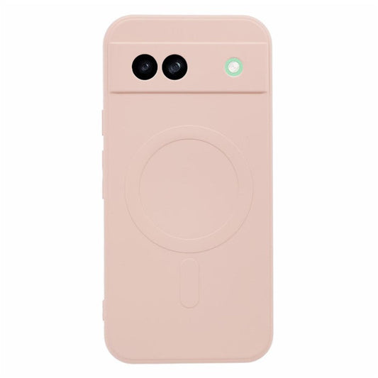 For Google Pixel 8a Case Shockproof TPU Phone Cover Compatible with MagSafe - Pink