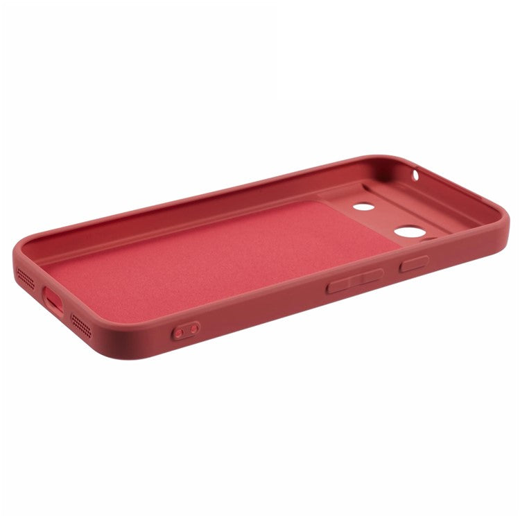For Google Pixel 8a Case Shockproof TPU Phone Cover Compatible with MagSafe - Camellia Red