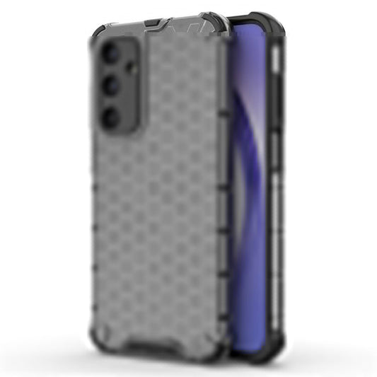 For Samsung Galaxy M35 5G Case PC+TPU Phone Cover Honeycomb Shape - Black