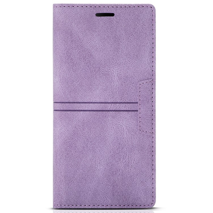 For Google Pixel 9 Pro  /  Pixel 9 Wallet Case Magnetic Closing Leather Phone Cover - Purple