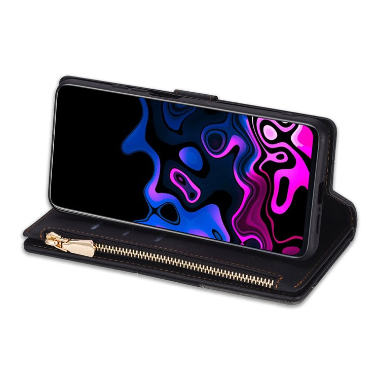 For Google Pixel 9 / 9 Pro Wallet Case Color Splicing Leather Phone Cover with Stand - Black