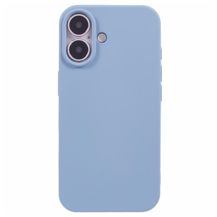 For iPhone 16 Plus Case Arc Edge 2.0mm TPU Protective Phone Cover - Grey