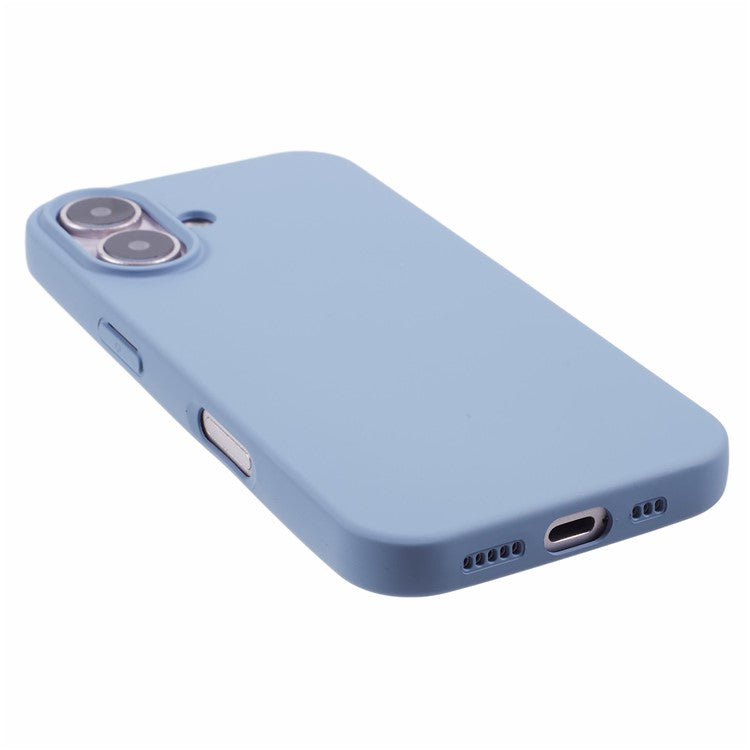 For iPhone 16 Plus Case Arc Edge 2.0mm TPU Protective Phone Cover - Grey