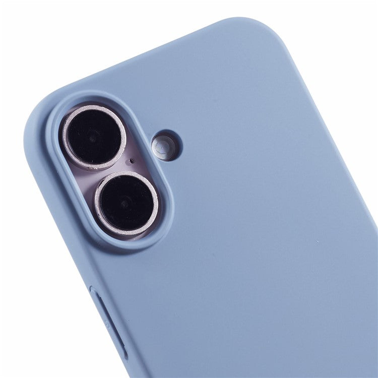 For iPhone 16 Plus Case Arc Edge 2.0mm TPU Protective Phone Cover - Grey