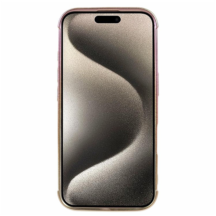 For iPhone 16 Plus Magnetic Case TPU Gradient Electroplated Phone Cover - Colorful White