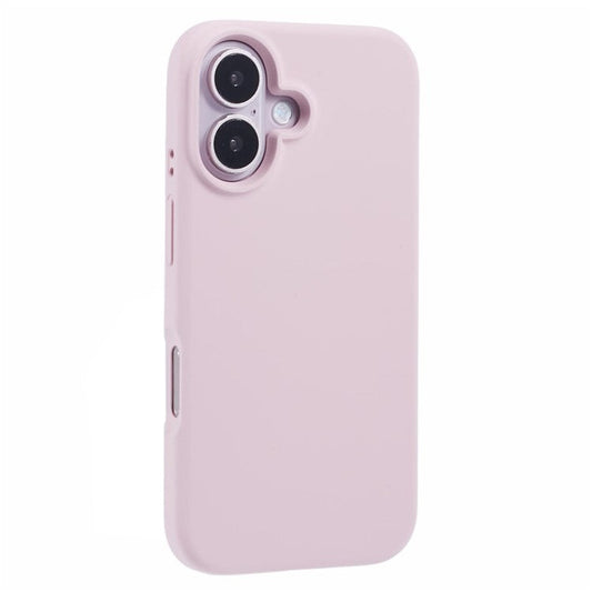 For iPhone 16 Plus Case PC+Liquid Silicone Anti-Scratch Lining Phone Cover - Purple
