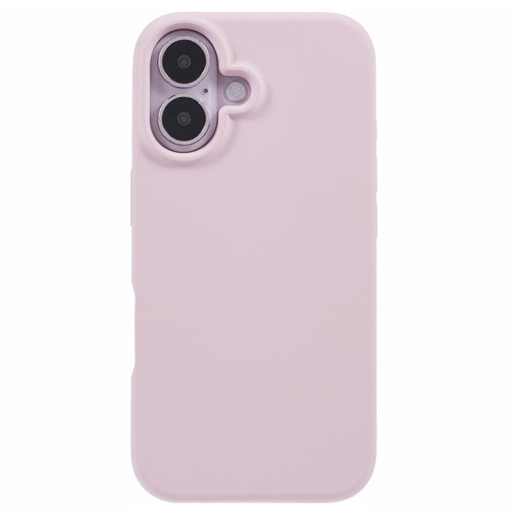 For iPhone 16 Plus Case PC+Liquid Silicone Anti-Scratch Lining Phone Cover - Purple
