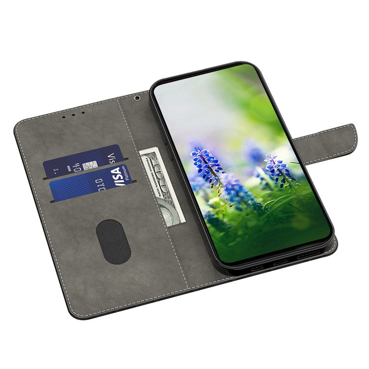 For iPhone 16 Case Stand Pattern Printing Leather Phone Cover - Color Mandala