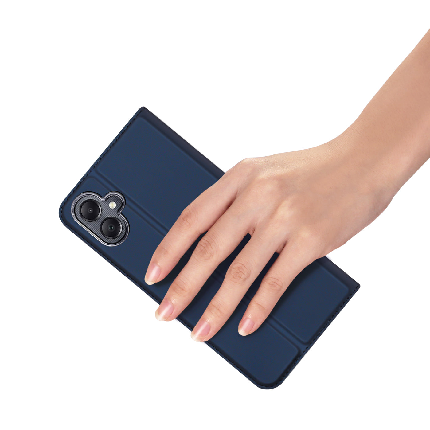 DUX DUCIS Skin Pro Series For Samsung Galaxy A06 Case Leather Cover Card Holder - Blue