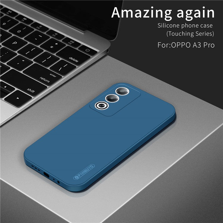 PINWUYO JK Touching Series For Oppo A3 Pro (Global) 5G / (India) 5G Case Silky Touch Soft TPU Phone Back Cover - Matcha Green