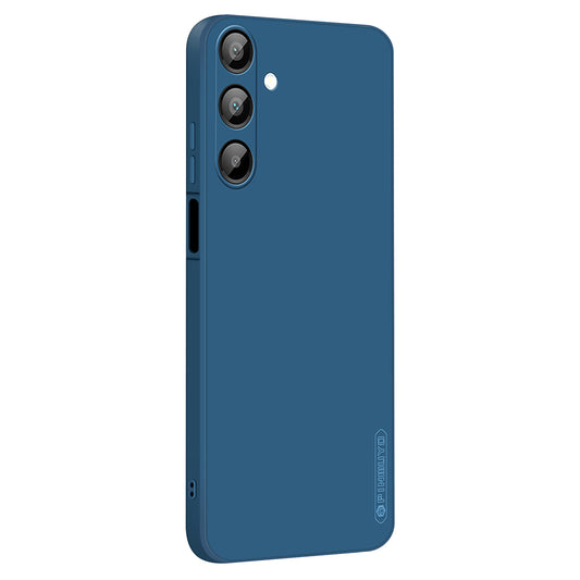 PINWUYO JK Touching Series For Samsung Galaxy A16 5G / A16 4G Case Silky Touch Soft TPU Phone Back Cover - Navy Blue