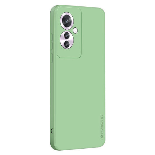 PINWUYO JK Touching Series For Oppo Reno11 F 5G Case Silky Touch Soft TPU Phone Back Cover - Matcha Green