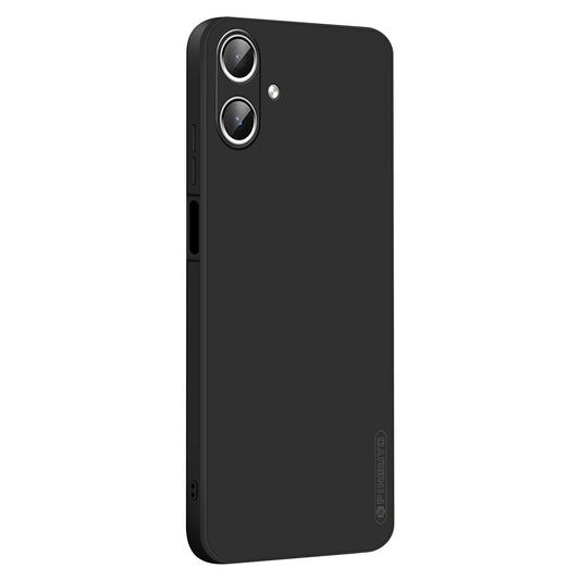 PINWUYO JK Touching Series For Samsung Galaxy A06 Case Silky Touch Soft TPU Phone Back Cover - Black