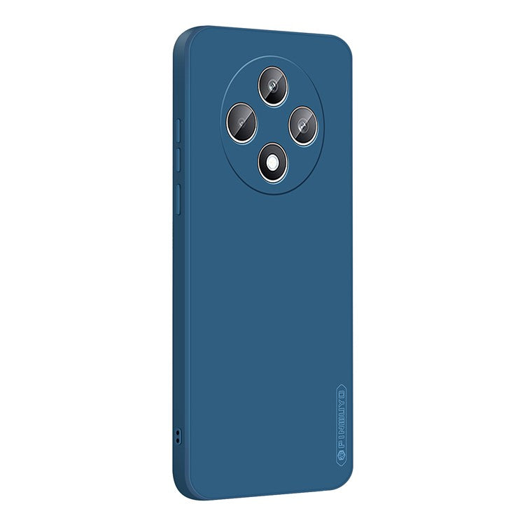 PINWUYO JK Touching Series For Oppo Reno12 F 5G / 4G Case Silky Touch Soft TPU Phone Back Cover - Navy Blue