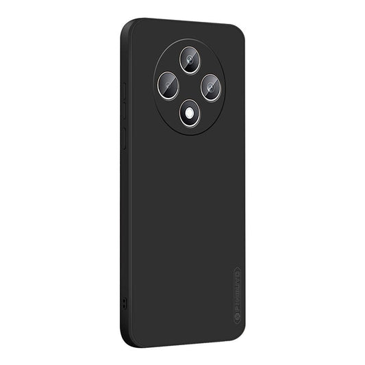 PINWUYO JK Touching Series For Oppo Reno12 F 5G / 4G Case Silky Touch Soft TPU Phone Back Cover - Black