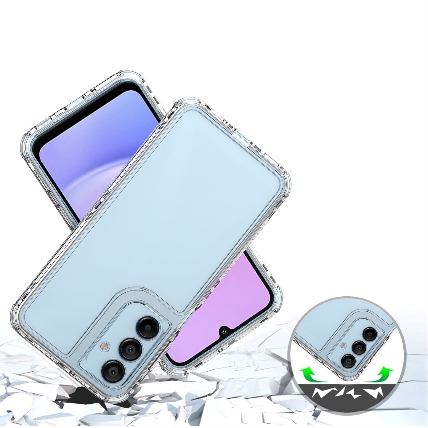 For Samsung Galaxy A16 5G / A16 4G Case Anti-Scratch Acrylic+TPU Clear Phone Cover