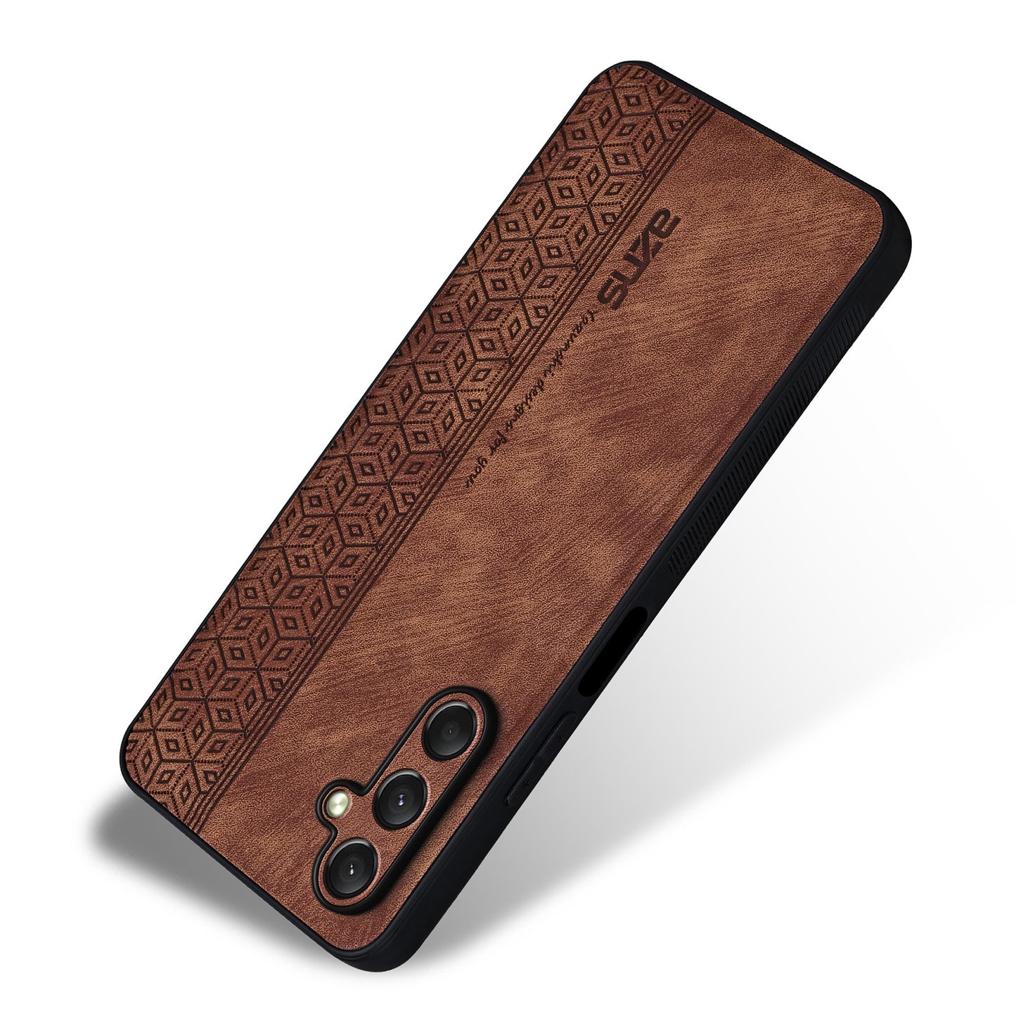 AZNS For Samsung Galaxy A16 5G / A16 4G Case Protective PU Leather Covered TPU Phone Shell - Brown