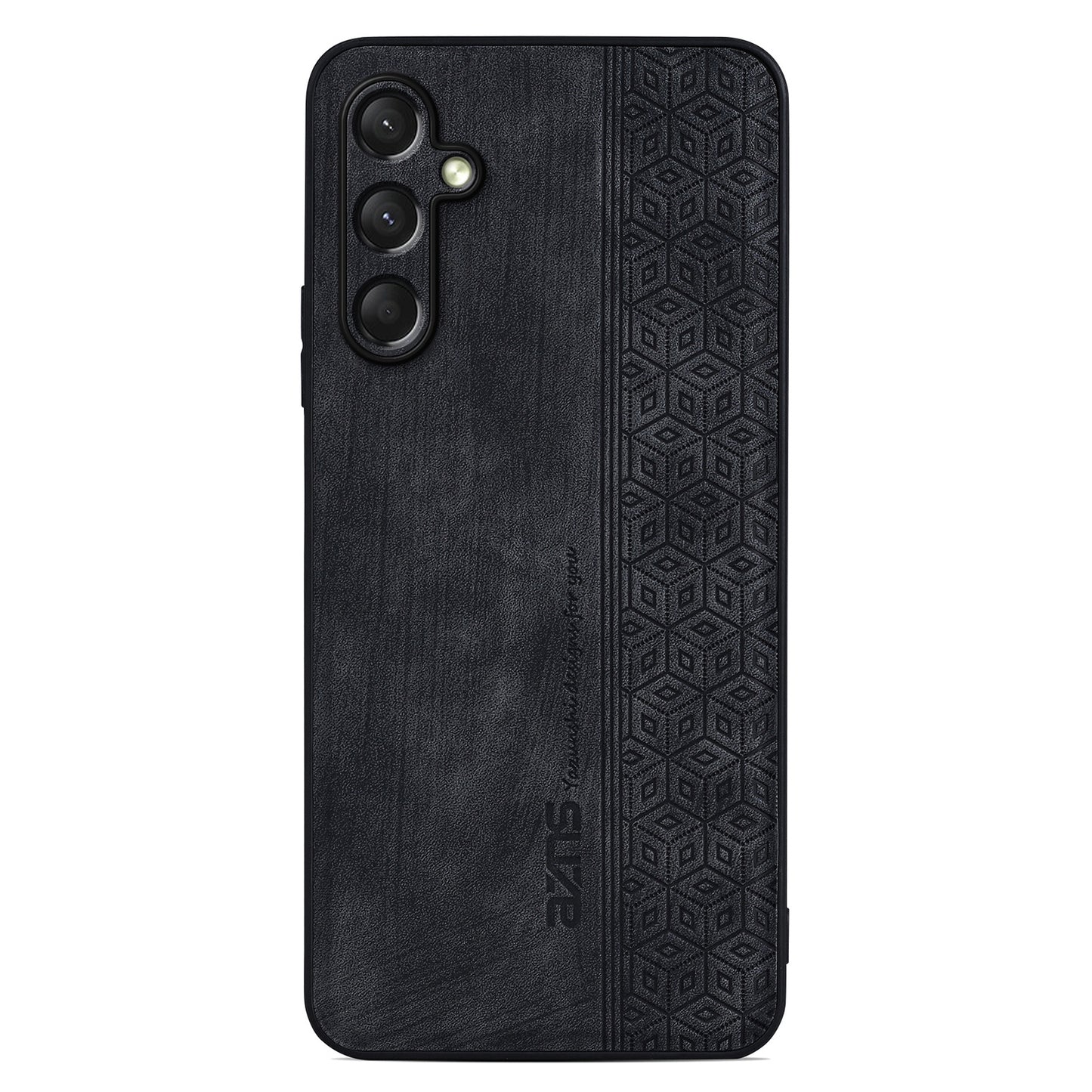 AZNS For Samsung Galaxy A16 5G / A16 4G Case Protective PU Leather Covered TPU Phone Shell - Black