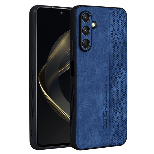 AZNS For Samsung Galaxy A16 5G / A16 4G Case Protective PU Leather Covered TPU Phone Shell - Blue