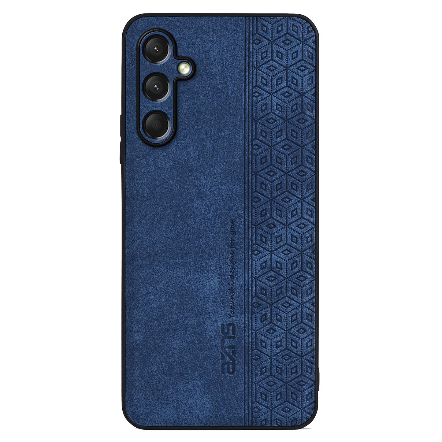 AZNS For Samsung Galaxy A16 5G / A16 4G Case Protective PU Leather Covered TPU Phone Shell - Blue