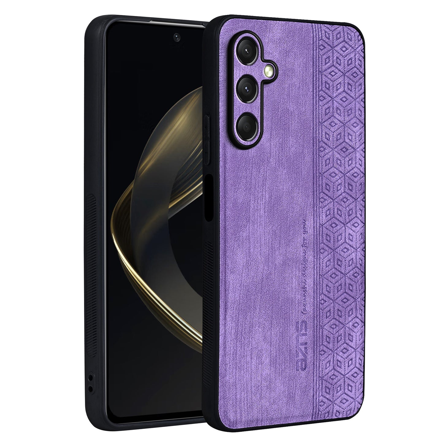 AZNS For Samsung Galaxy A16 5G / A16 4G Case Protective PU Leather Covered TPU Phone Shell - Purple