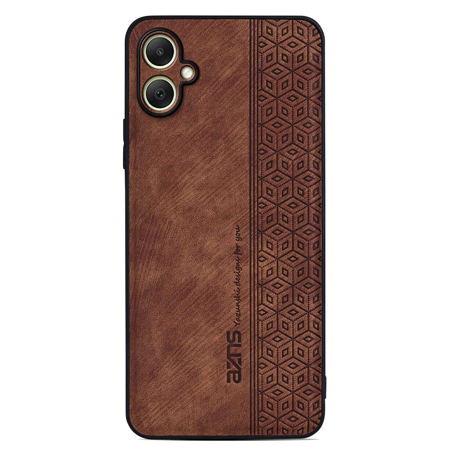AZNS For Samsung Galaxy A06 Case Protective PU Leather Covered TPU Phone Shell - Brown