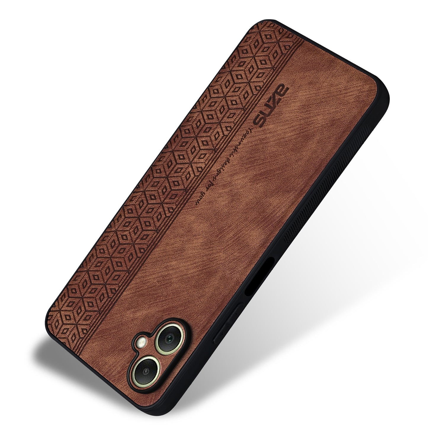AZNS For Samsung Galaxy A06 Case Protective PU Leather Covered TPU Phone Shell - Brown