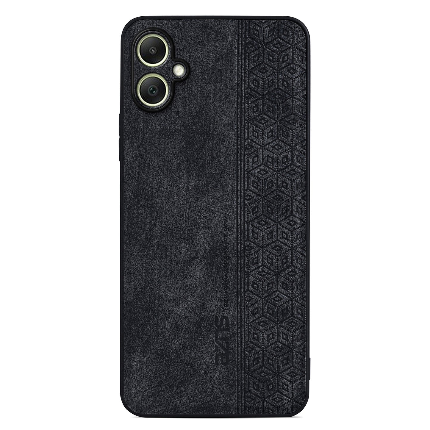 AZNS For Samsung Galaxy A06 Case Protective PU Leather Covered TPU Phone Shell - Black
