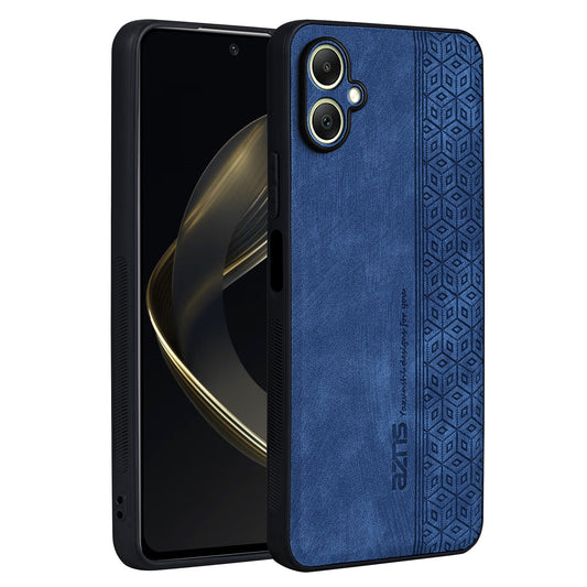 AZNS For Samsung Galaxy A06 Case Protective PU Leather Covered TPU Phone Shell - Blue