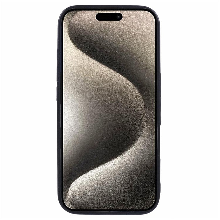 X-LEVEL Bojue-3 Series For iPhone 16 Case Compatible with MagSafe Leather Coated PC+TPU Phone Cover - Black