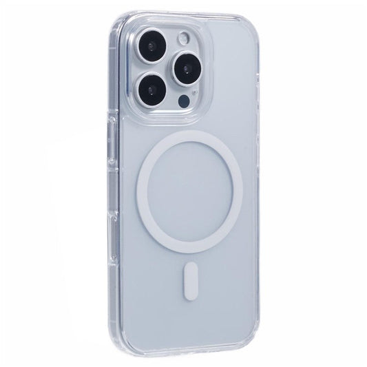 X-LEVEL For iPhone 16 Pro Case Compatible with MagSafe PC+TPU Matte Phone Cover - Transparent