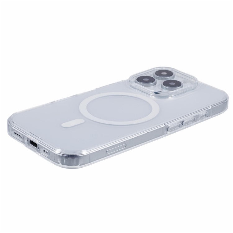 X-LEVEL For iPhone 16 Pro Case Compatible with MagSafe PC+TPU Matte Phone Cover - Transparent