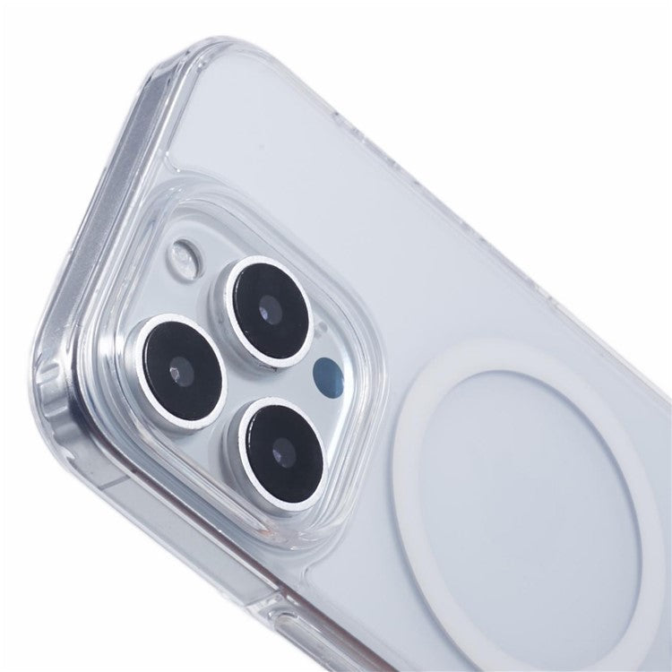 X-LEVEL For iPhone 16 Pro Case Compatible with MagSafe PC+TPU Matte Phone Cover - Transparent