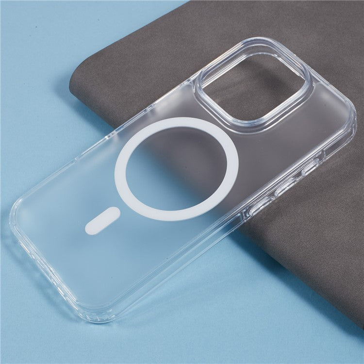 X-LEVEL For iPhone 16 Pro Case Compatible with MagSafe PC+TPU Matte Phone Cover - Transparent